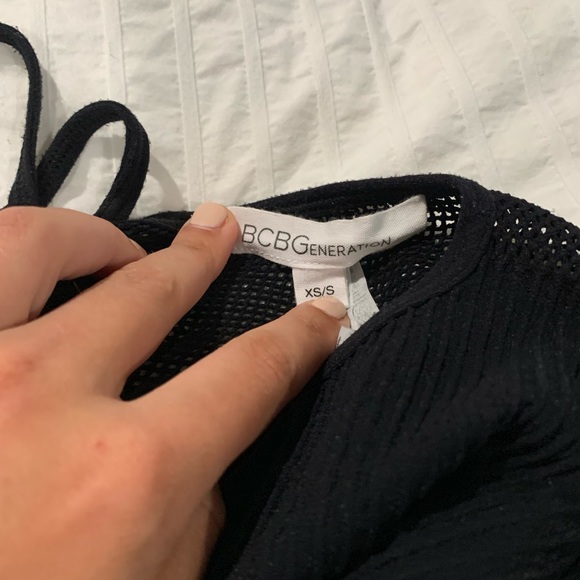 BCBGeneration Two Piece Black Top and Skirt - Picture 6 of 6